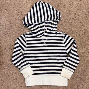 Crewcuts Navy and White Striped Kids Hoodie